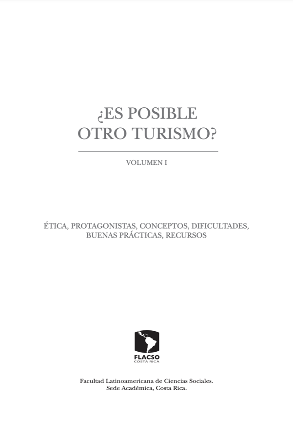 ¿Es posible otro turismo? Volumen I.